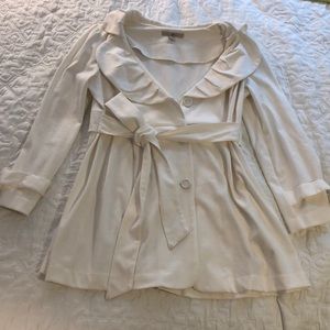 Fever White Trench Coat